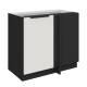 105 ND 1F BB - ARIA CRYSTAL WHITE / CZARNY