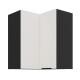 60x60 GN-72 2F (90°) - ARIA CRYSTAL WHITE / CZARNY