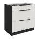 80 D 3S BB - ARIA CRYSTAL WHITE / CZARNY