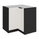 90 x 90 DN 2F BB - ARIA CRYSTAL WHITE / CZARNY