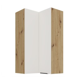 60 x 60 GN-108 2F (90°) - ARIA CRYSTAL WHITE / Dąb artisan