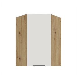 60x60 GN-90 1F (45°) - ARIA CRYSTAL WHITE / Dąb artisan