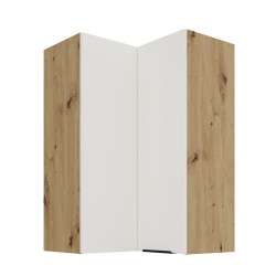 60x60 GN-90 2F (90°) - ARIA CRYSTAL WHITE / Dąb artisan