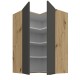 60x60 GN-90 2F (90°) - ARIA GRAPHITE / Dąb artisan