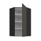 60x60 GN-108 1F (45°) - ARIA GRAPHITE / CZARNY