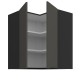 60x60 GN-72 2F (90°) - ARIA GRAPHITE / CZARNY