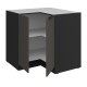 90 x 90 DN 2F BB - ARIA GRAPHITE / CZARNY