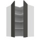 60x60 GN-90 2F (90°) - ARIA GRAPHITE / BIAŁY