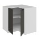 90 x 90 DN 2F BB - ARIA GRAPHITE / WH