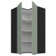 60x60 GN-108 2F (90°) - ARIA AQUAMARINE / CZARNY