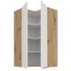 60 x 60 GN-108 2F (90°) - ARIA CRYSTAL WHITE / Dąb artisan