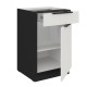50 D 1F 1S BB - ARIA CRYSTAL WHITE / CZARNY