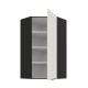 60x60 GN-108 1F (45°) - ARIA CRYSTAL WHITE / CZARNY