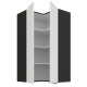 60x60 GN-108 2F (90°) - ARIA CRYSTAL WHITE / CZARNY