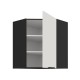 60x60 GN-72 1F (45°) - ARIA CRYSTAL WHITE / CZARNY