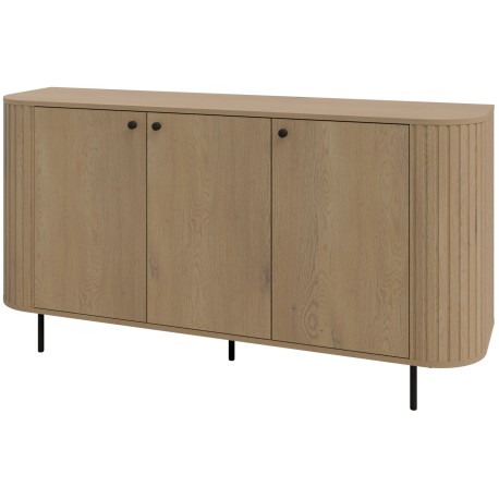 OVALIO KOMODA 830 - 3F DĄB CREMONA