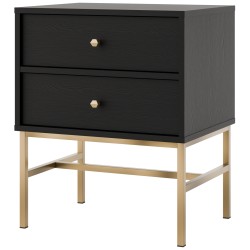 TOKYO 3 STOLIK NOCNY 2S - TYP 801 CZARNY GRAFIT