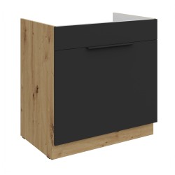 80 ZL 1S  BB  - ARIA BLACK / Dąb artisan