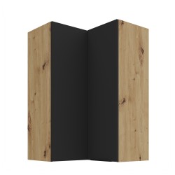 60x60 GN-90 2F (90°) - ARIA BLACK / Dąb artisan