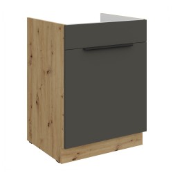 60 ZL 1S  BB  - ARIA GRAPHITE / Dąb artisan