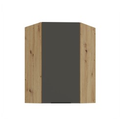 60x60 GN-90 1F (45°) - ARIA GRAPHITE / Dąb artisan