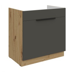 80 ZL 1S  BB  - ARIA GRAPHITE / Dąb artisan