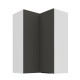 60x60 GN-90 2F (90°) - ARIA GRAPHITE / BIAŁY