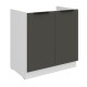 80 ZL 2F  BB - ARIA GRAPHITE / WH