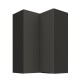 60x60 GN-90 2F (90°) - ARIA GRAPHITE / CZARNY