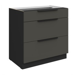 80 D 3S BB - ARIA GRAPHITE / CZARNY
