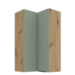 60 x 60 GN-108 2F (90°) - ARIA AQUAMARINE / Dąb artisan